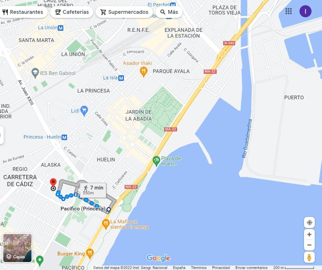 Huelin Beach Málaga Eksteriør bilde